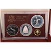 Image 2 : 1976 Royal Canadian Mint "Turks and Caicos Islands" four coin set in silver and gold plus presentati