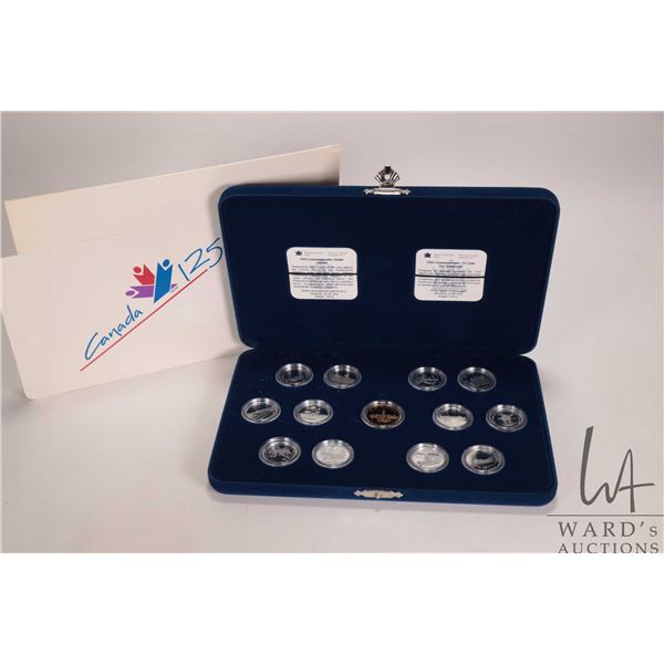 1992 Canada 125th Commemorative coin set including twelve provincial 25 cent coines, each .925 silve