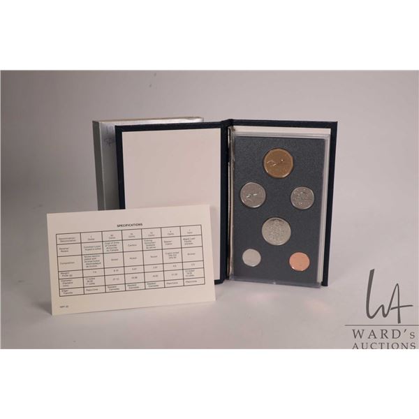 1988 Royal Canadian Mint Canadian specimen set with presentation case and certificate