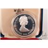 Image 3 : 1977 Royal Mint "Jersey, Queen Elizabeth II Accession" 25 pence .925 silver coin in presentation box