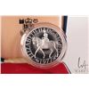 Image 2 : 1977 Royal Mint " Queen Elizabeth II Accession" .925 silver coin in presentation box with certificat