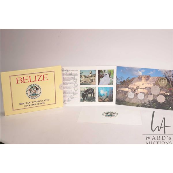 1992 Royal Mint "Belize" uncirculated coin set in presentation folio