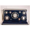 Image 3 : 1975 Franklin Mint "Coinage of Panama" coin set including 20 balboas coin in sterling silver, with p