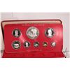 Image 2 : 1978 Franklin Mint "Coinage of Liberia" coin set including five dollar .900 silver coin, including p