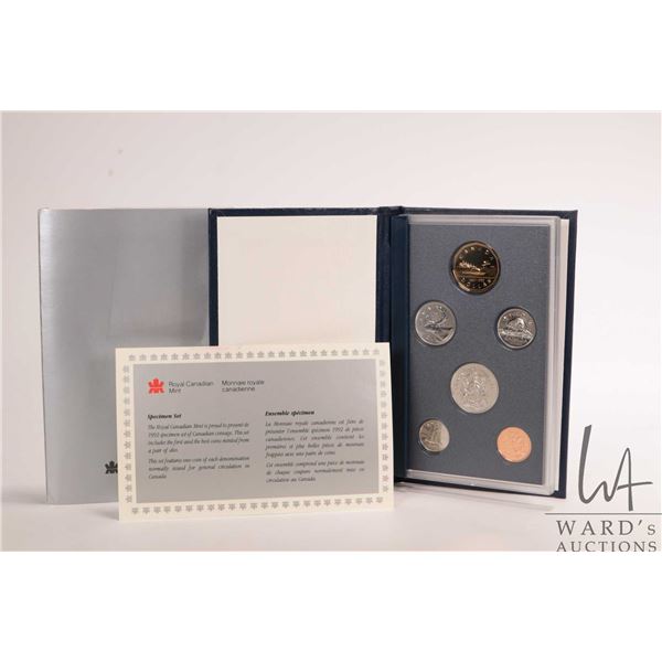 1992 Royal Canadian Mint, Canadian specimen set with box and certificate