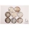 Image 1 : Eight Canadian fifty cent coins all dated 1966