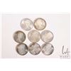 Image 2 : Eight Canadian fifty cent coins all dated 1966