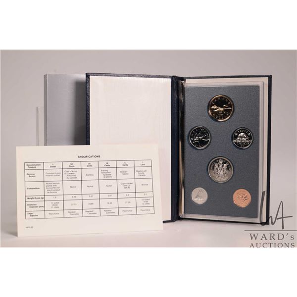 1991 Royal Canadian Mint, Canadian specimen set with box and certificate