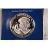 Image 2 : 1975 Franklin Mint "Jamaica" $10 sterling coin with presentation box and certificate (42.11 grams of