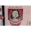 Image 2 : 1975 Franklin Mint "Bermuda" sterling silver/ First Day Cover coin in presentation holder (48.3 gram