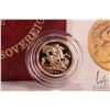 Image 2 : 1980 Royal Mint 22 karat gold half sovereign with case (3.99 grams of .900 gold)