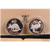 Image 2 : 1977 Royal Mint double coin collector set "The Republic of the Gambia" including 20 and 40 Dalasis i