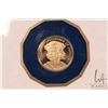 Image 2 : 1975 Franklin Mint "Jamaica" .900 proof 100 dollar gold coin with folder and certificate. (7.83 gram