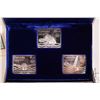 Image 2 : 1976 Canada Post Montreal XXI Olympiad .999 fine silver stamp medallions, each with depiction of ath