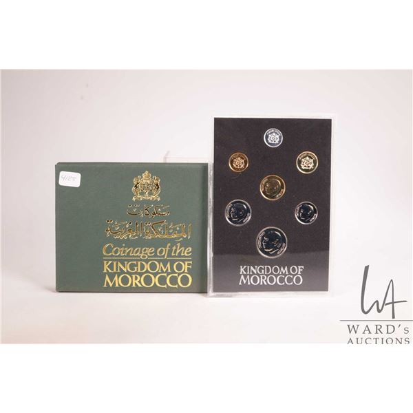 Royal Mint "Kingdom or Morocco" proof coin set in acrylic holder with cardboard wrap