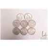 Image 1 : Eight Canadian silver fifty cent pieces including 3 X 1960 and 5 X 1962
