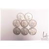 Image 2 : Eight Canadian silver fifty cent pieces including 3 X 1960 and 5 X 1962