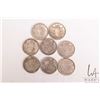Image 1 : Eight Canadian silver fifty cent pieces including 2 X 1950, 1952, 1953, 1955, 1956, 1957 and 1958