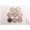 Image 2 : Eight Canadian silver fifty cent pieces including 2 X 1950, 1952, 1953, 1955, 1956, 1957 and 1958