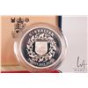 Image 2 : 1977 Royal Mint " Gibraltar, Queen Elizabeth II Accession" 25 pence .925 silver coin in presentation