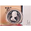 Image 3 : 1977 Royal Mint " Gibraltar, Queen Elizabeth II Accession" 25 pence .925 silver coin in presentation