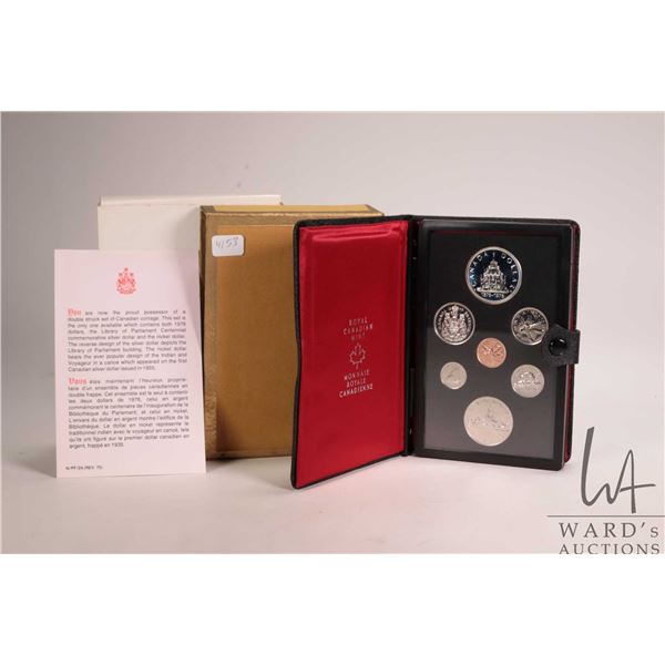 1976 Royal Canadian Mint double dollar proof set with case