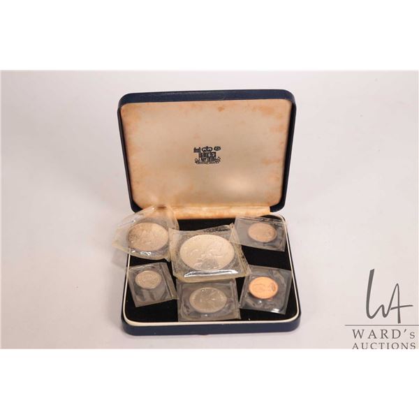 1970 Royal Mint "Bermuda" first decimal coins in individual packaging and includes case