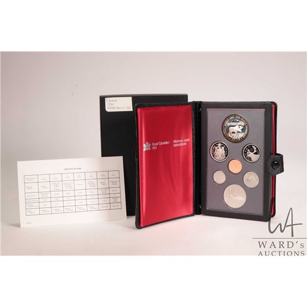 1985 Royal Canadian Mint "Moose" double dollar proof set with case and certificate