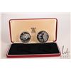 Image 1 : 1978 Royal Mint "Republica de Columbia" two .925 sterling silver collector coin set including 500 pe
