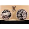 Image 2 : 1978 Royal Mint "Republica de Columbia" two .925 sterling silver collector coin set including 500 pe