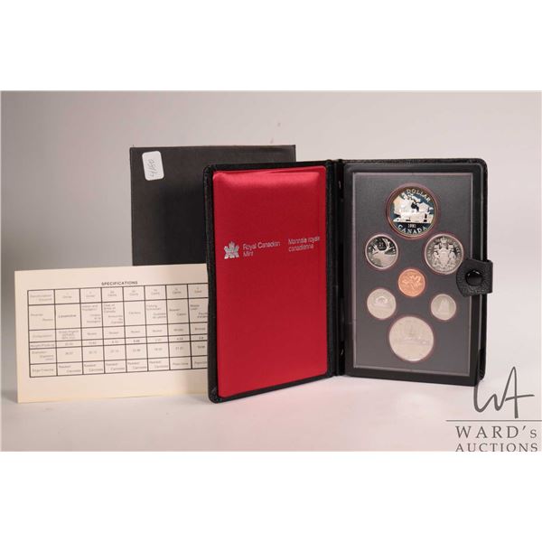 1981 Royal Canadian Mint "Locomotive" double dollar proof set with case and certificate