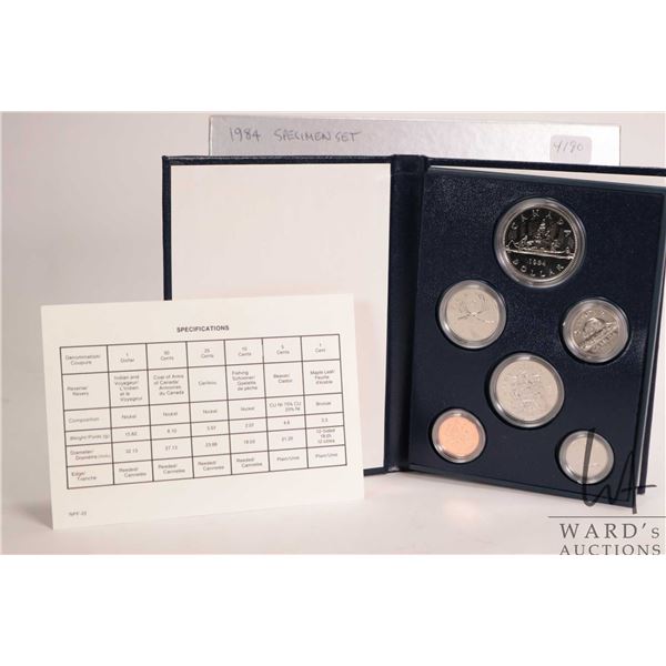 1984 Royal Canadian Mint specimen set with case and certificate