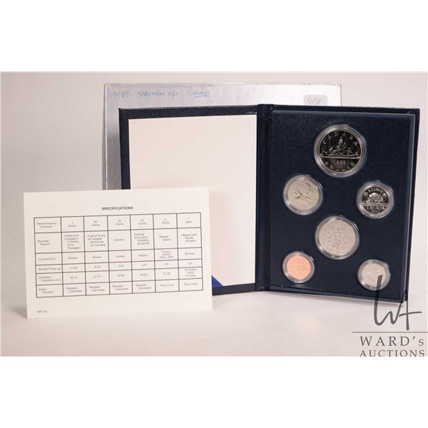 1985 Royal Canadian Mint specimen set with case and certificate