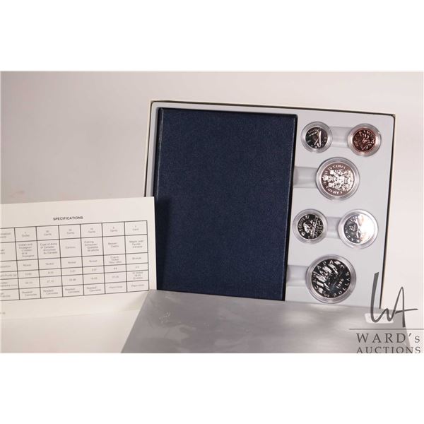 1986 Royal Canadian Mint specimen set with case and certificate