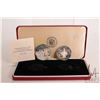 Image 1 : 1974 two coin boxed "Iceland" silver proof coin set including 500 Kronur and 1000 Kronur, issued to 