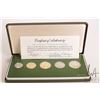 Image 1 : 1977 "National Coinage of Ethiopia" five coin proof set, in presentation case with certificate