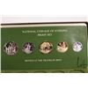 Image 3 : 1977 "National Coinage of Ethiopia" five coin proof set, in presentation case with certificate