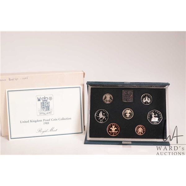 1985 Royal Mint "United Kingdom" proof coin collection in presentation case with certificate