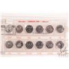 Image 1 : 1999 Canadian calendar collector coins in plastic holder