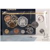 Image 2 : 1980 Monnaie De Paris "Fleurs de Coins' mint coin set with folder. (30 grams of .925 silver)
