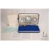 Image 1 : 1973 Franklin Mint "First National Coinage of Barbados" proof set including large .925 sterling $10 