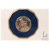 Image 3 : 1976 Franklin Mint "Republic of Guyana" 14kt, 100 dollar gold coin, with folder and certificate. (5.