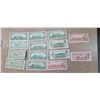 Image 2 : Selection of Canadian bank notes including three 1954 one dollar bills, six 1967 one dollar bills, t