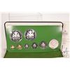 Image 3 : 1976 Franklin Mint "National Coinage of Guyana" proof set including $10 coin in .925 sterling silver