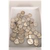 Image 1 : Thirteen Canadian silver quarters and forty six silver dimes