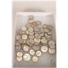 Image 1 : Fourteen Canadian silver quarters and forty six silver dimes