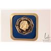 Image 3 : 1977 Franklin Mint "The Netherlands Antilles" 14kt, 200 guilder gold coin, with folder and certifica
