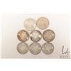 Image 1 : Eight Canadian fifty cent coins including 1960, 1961, 1962, 2 X 1963, 1964, 1965 and 1966
