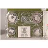 Image 2 : 1975 Royal Mint "Republica de Nicaragua" sterling silver five coin proof set with presentation case 