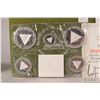 Image 3 : 1975 Royal Mint "Republica de Nicaragua" sterling silver five coin proof set with presentation case 